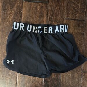 Under Armour Black Athletic Shorts Lightweight Performance Wear